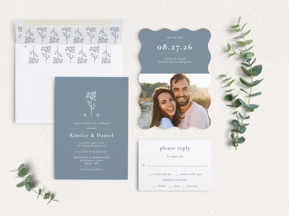 Front of Save the Date Card