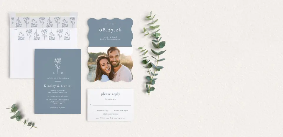 Front of Save the Date Card