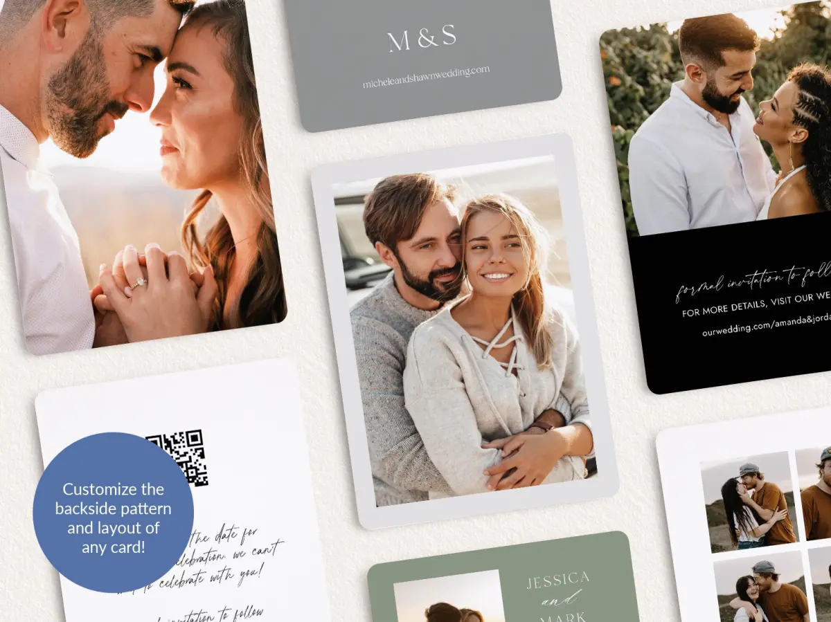 Back of Save the Date Card