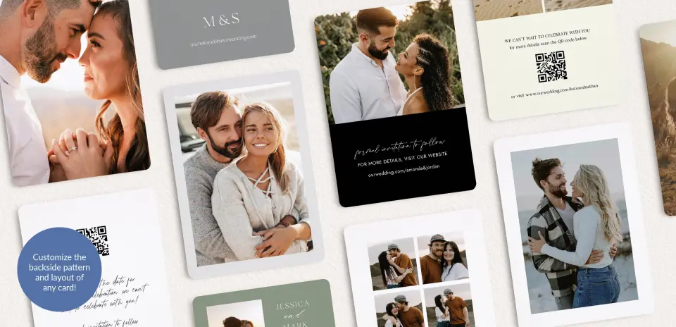 Back of Save the Date Card