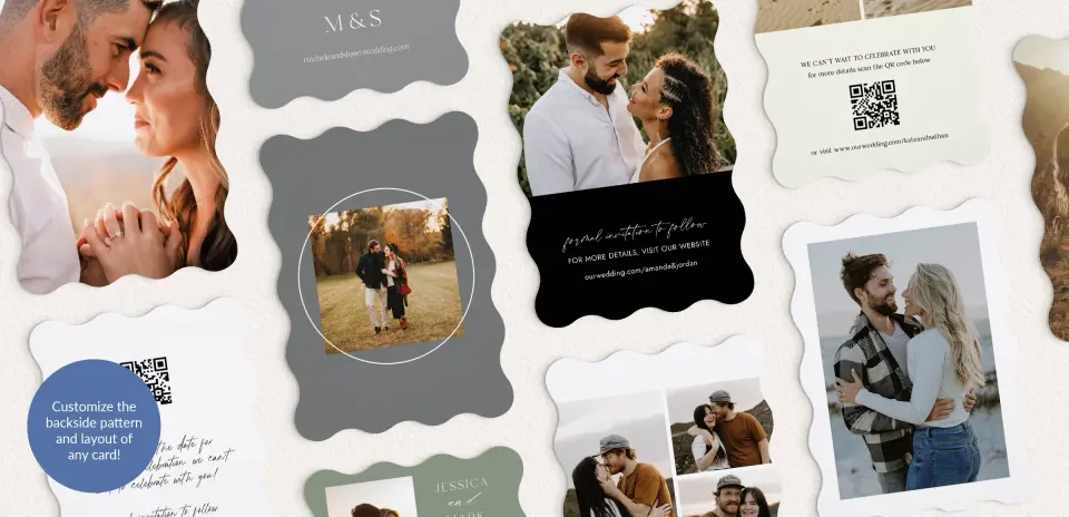 Back of Save the Date Card