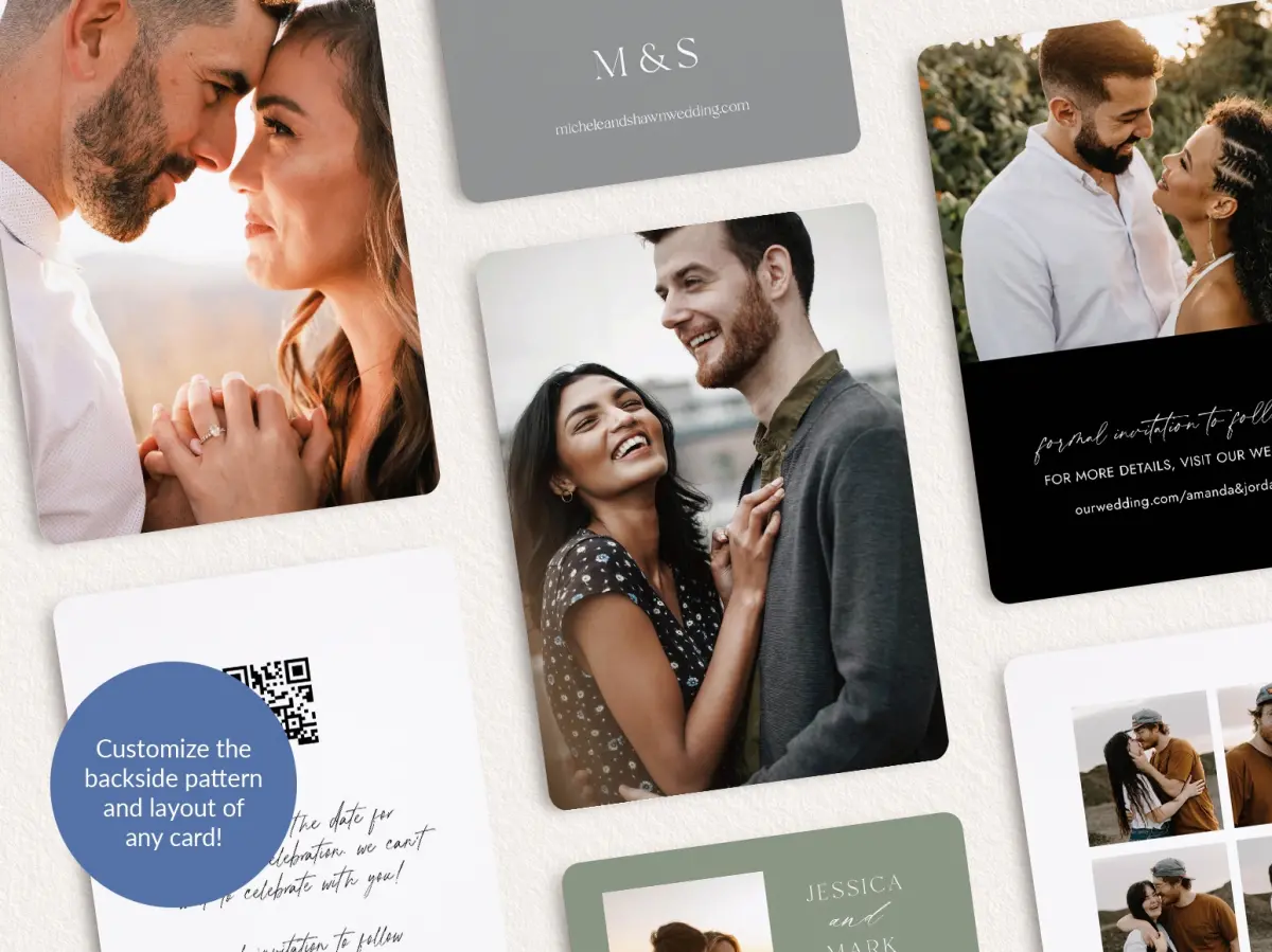 Back of Save the Date Card