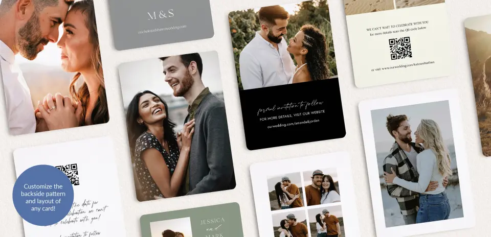 Back of Save the Date Card