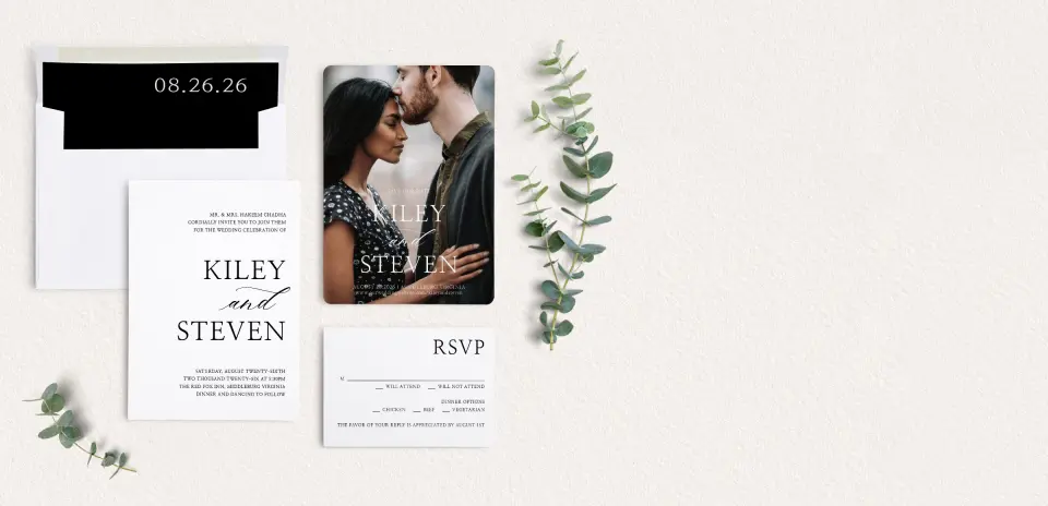 Front of Save the Date Card