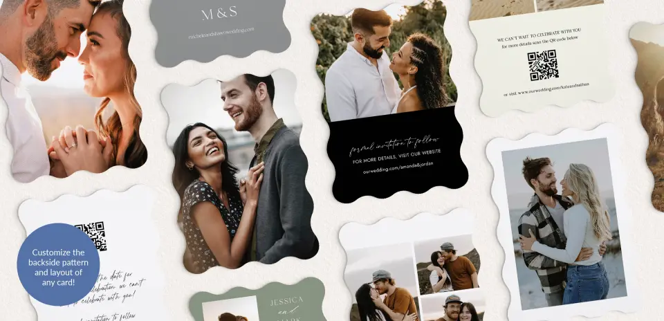 Back of Save the Date Card