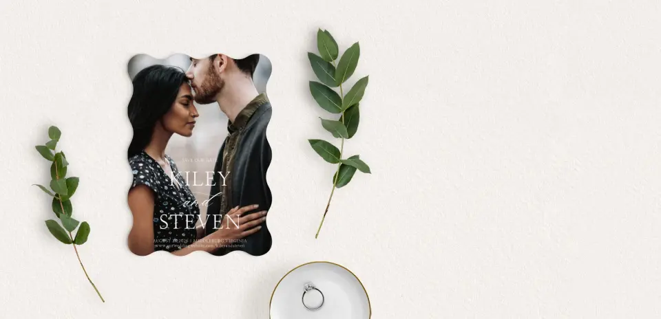 Save the Date Card with Optional Guest Addressing Service