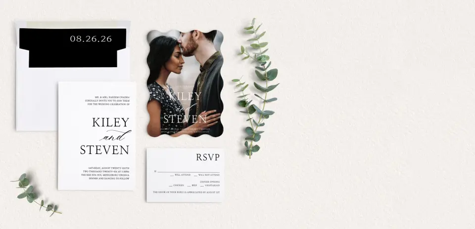 Front of Save the Date Card