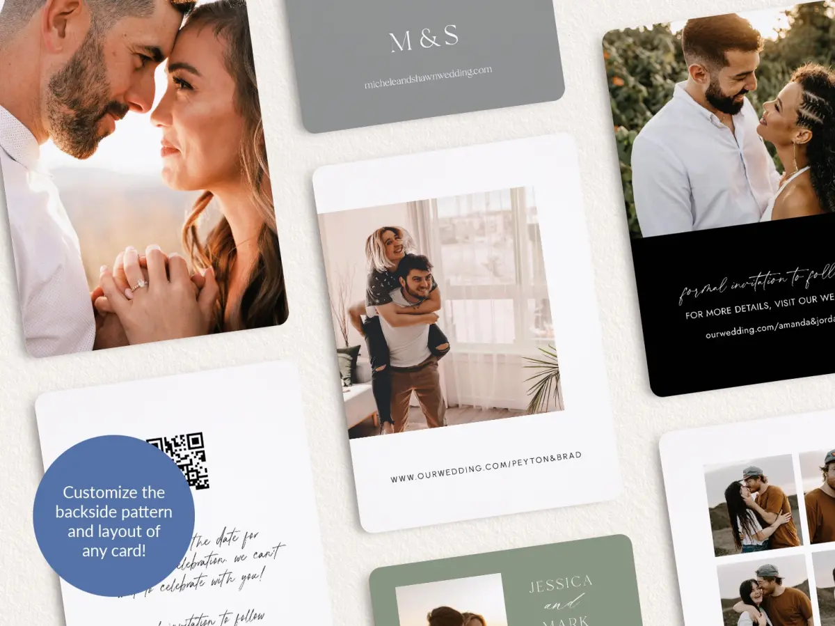 Back of Save the Date Card