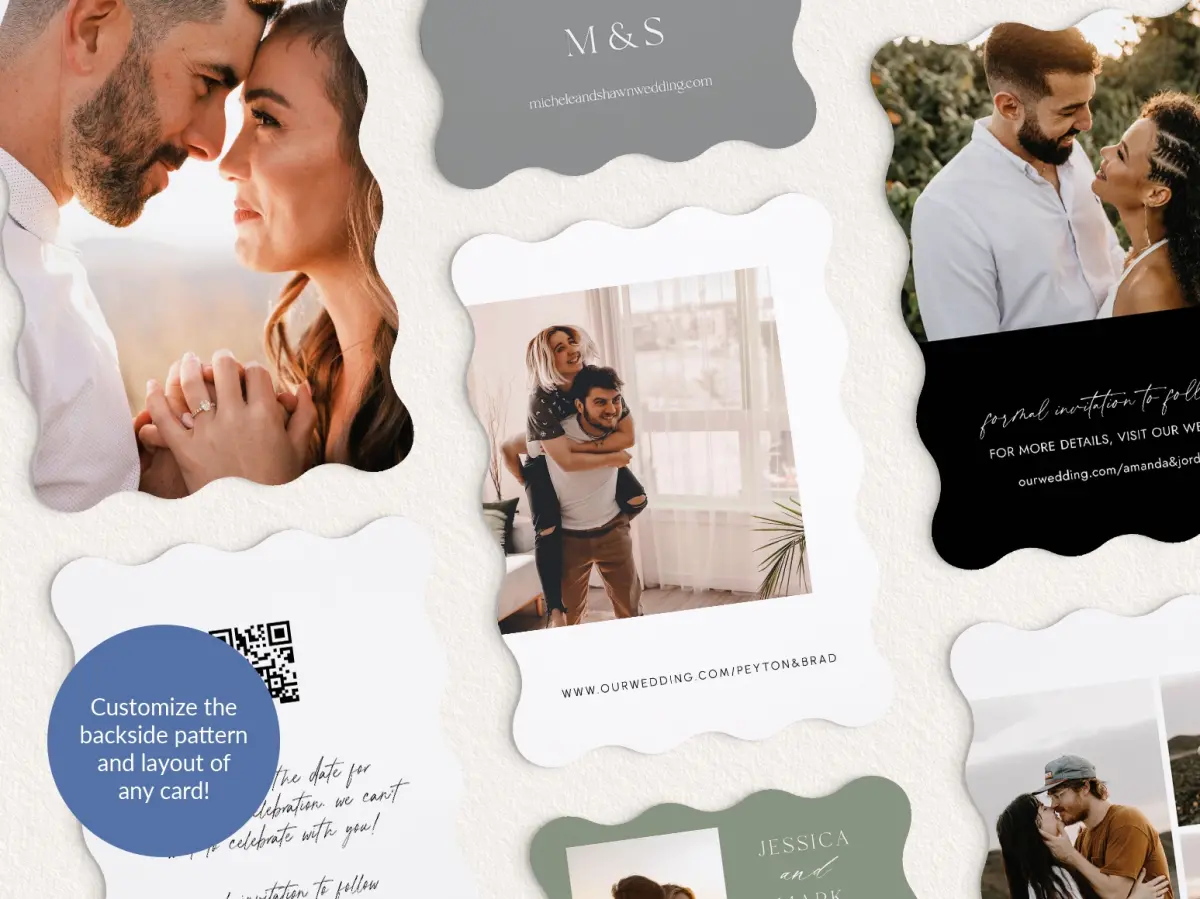 Back of Save the Date Card