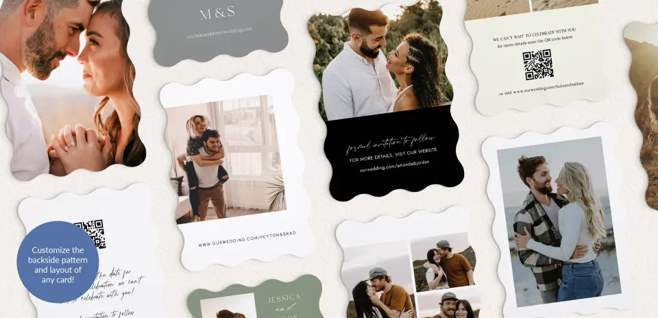 Back of Save the Date Card