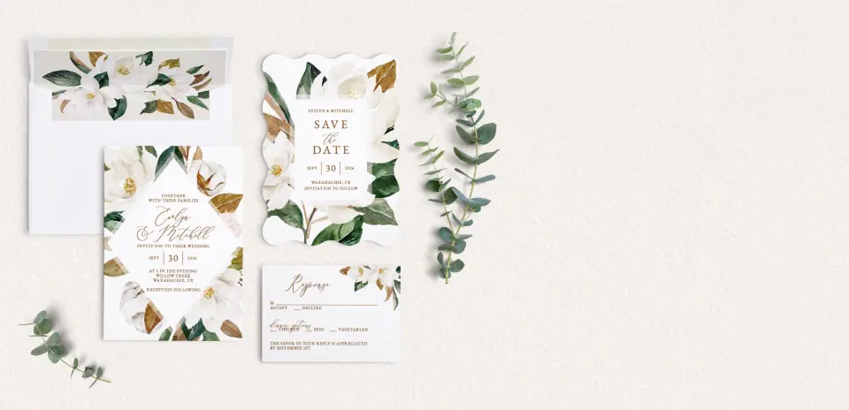 Front of Save the Date Card