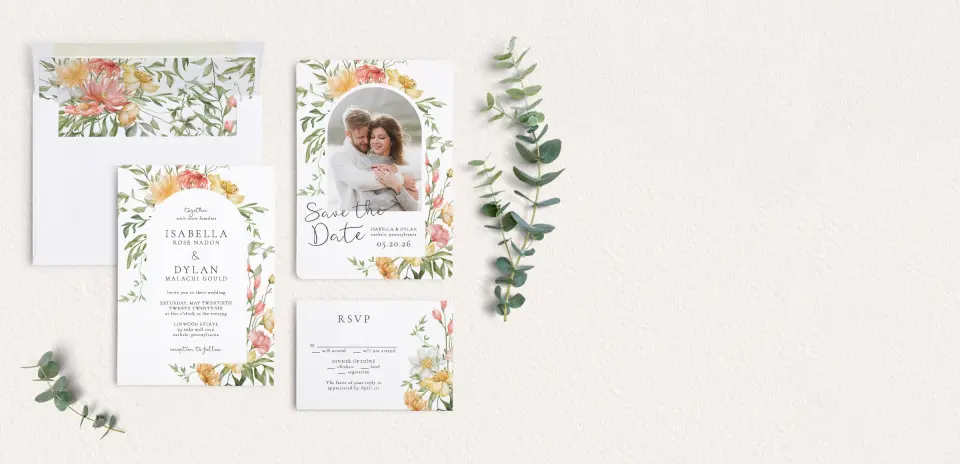 Front of Save the Date Card