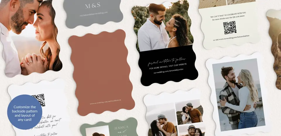 Back of Save the Date Card