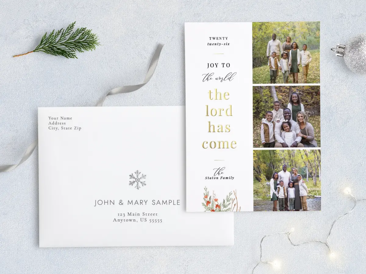 Front with Envelope Design