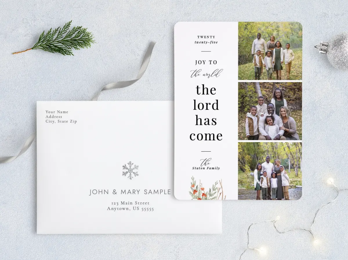 Front with Envelope Design