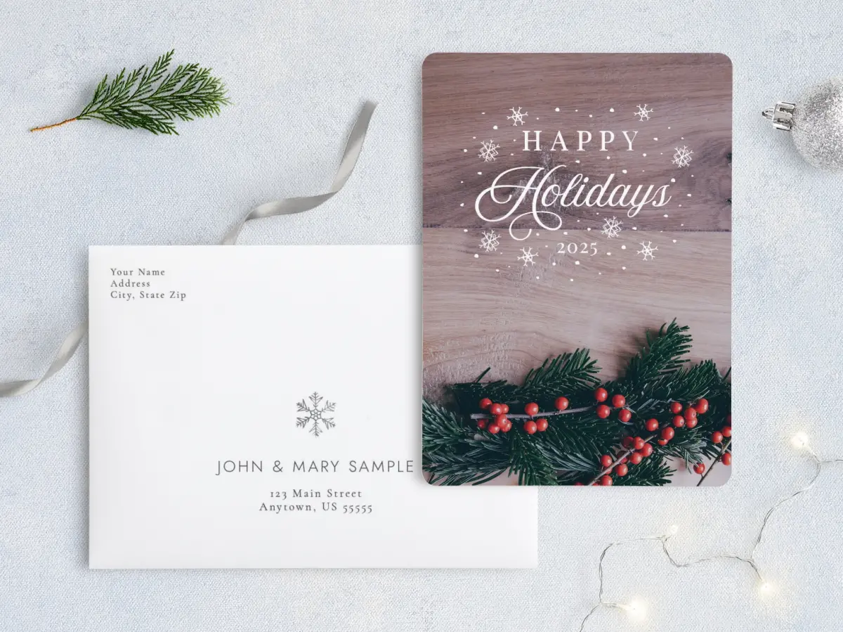 Front with Envelope Design
