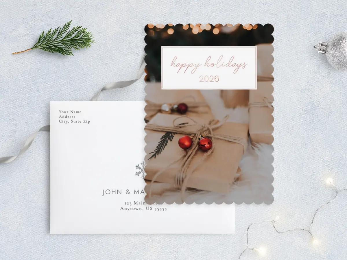 Front with Envelope Design