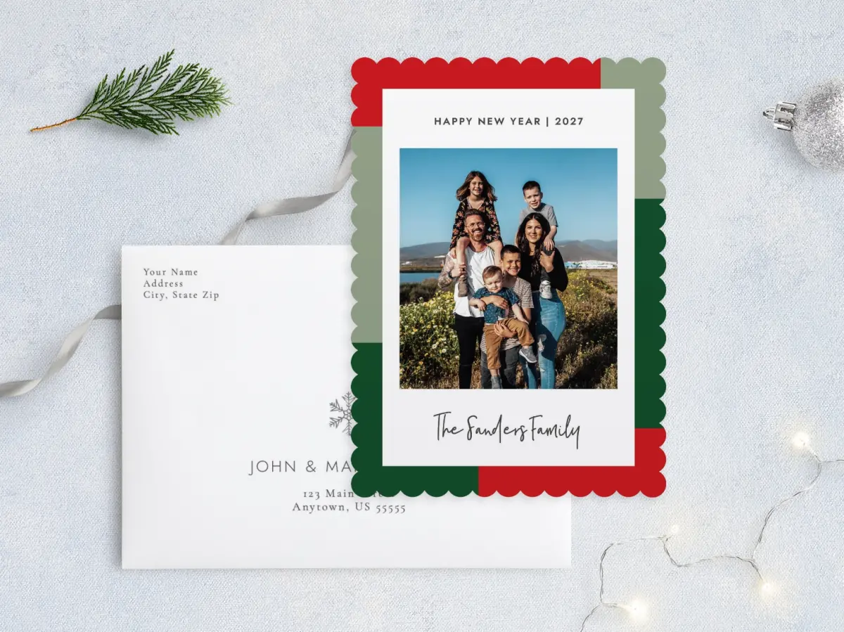 Front with Envelope Design
