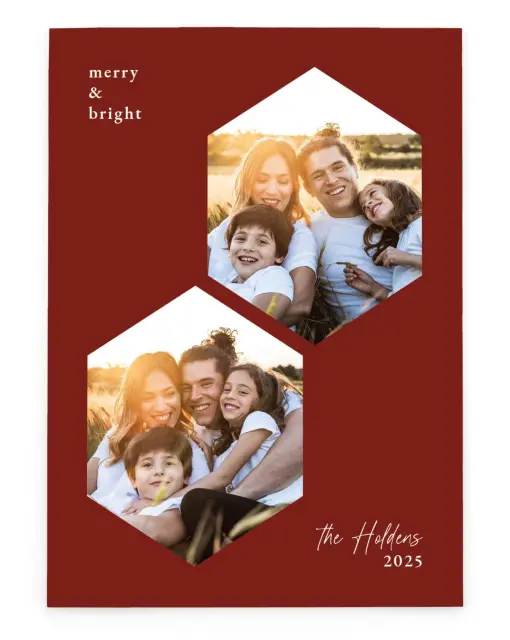 Hexagon Holiday | Christmas Cards