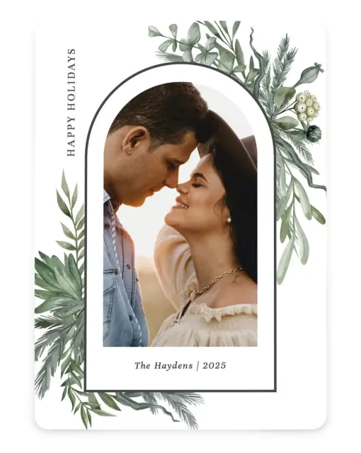 Greenery Greetings | Christmas Cards