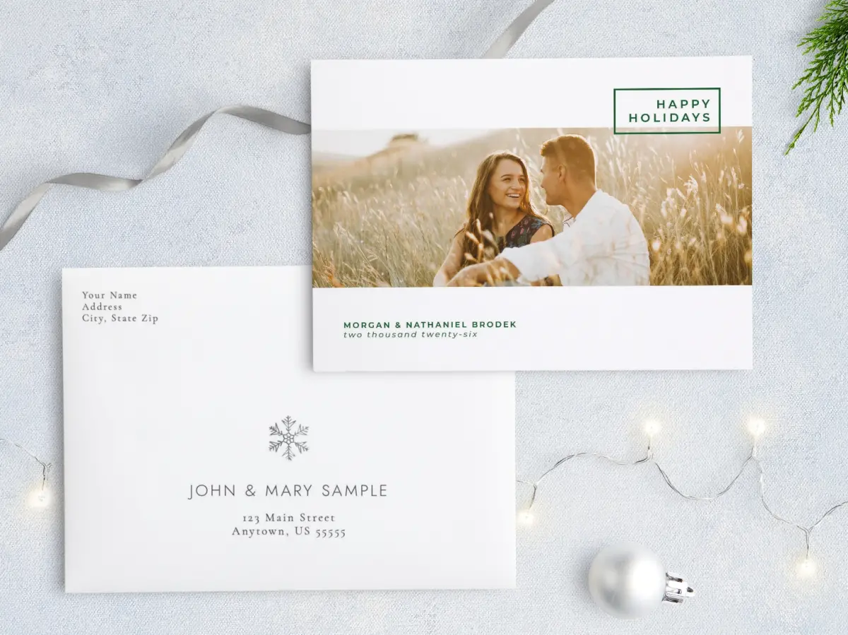 Front with Envelope Design
