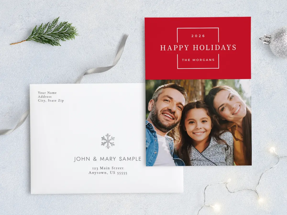 Front with Envelope Design