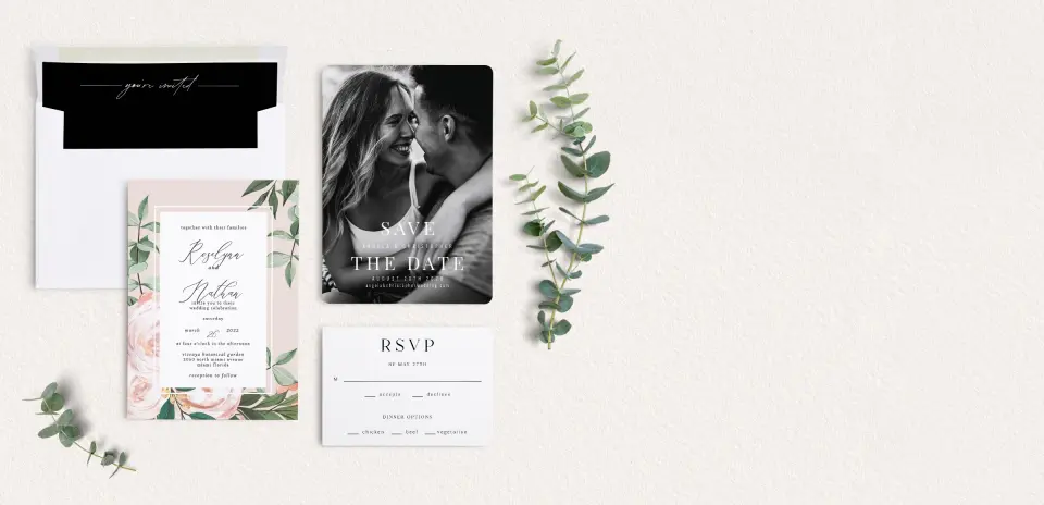 Front of Save the Date Card