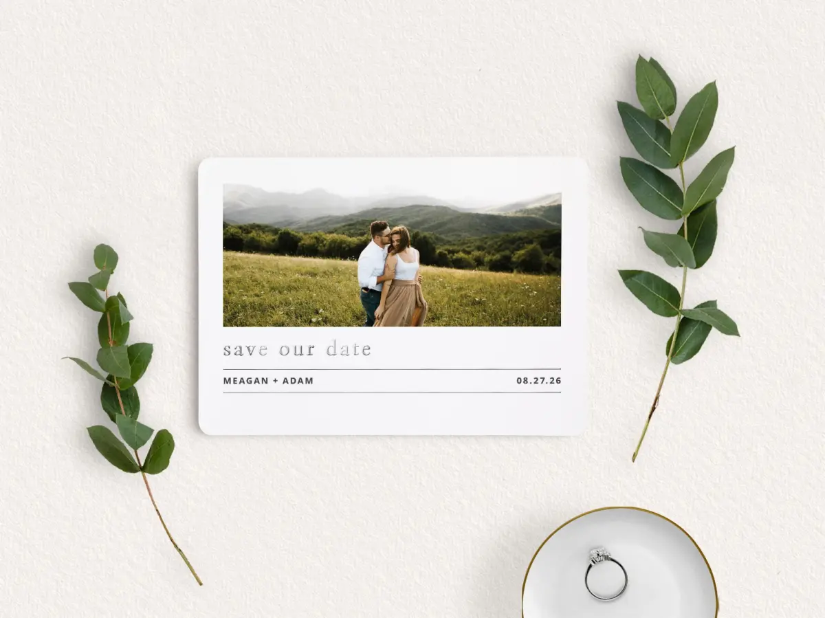 Save the Date Card with Optional Guest Addressing Service