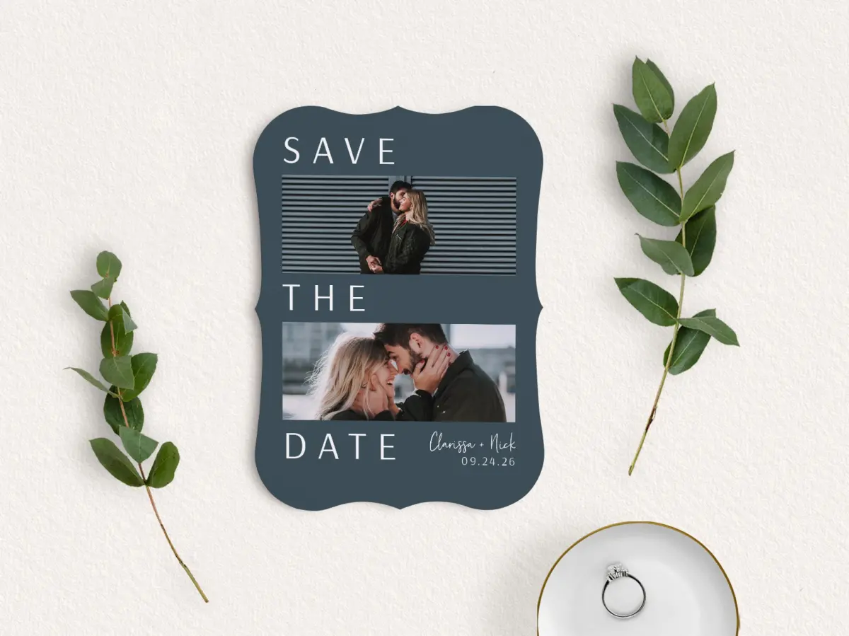 Save the Date Card with Optional Guest Addressing Service