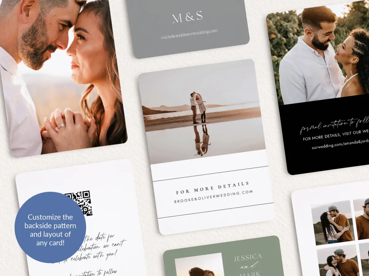 Back of Save the Date Card