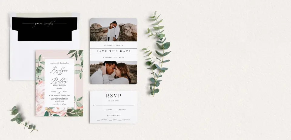 Front of Save the Date Card