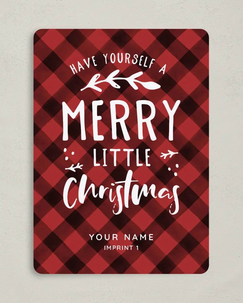 This is a 5" x 7" Christmas Card called Bold Christmas printed in full color on Premium Smooth paper