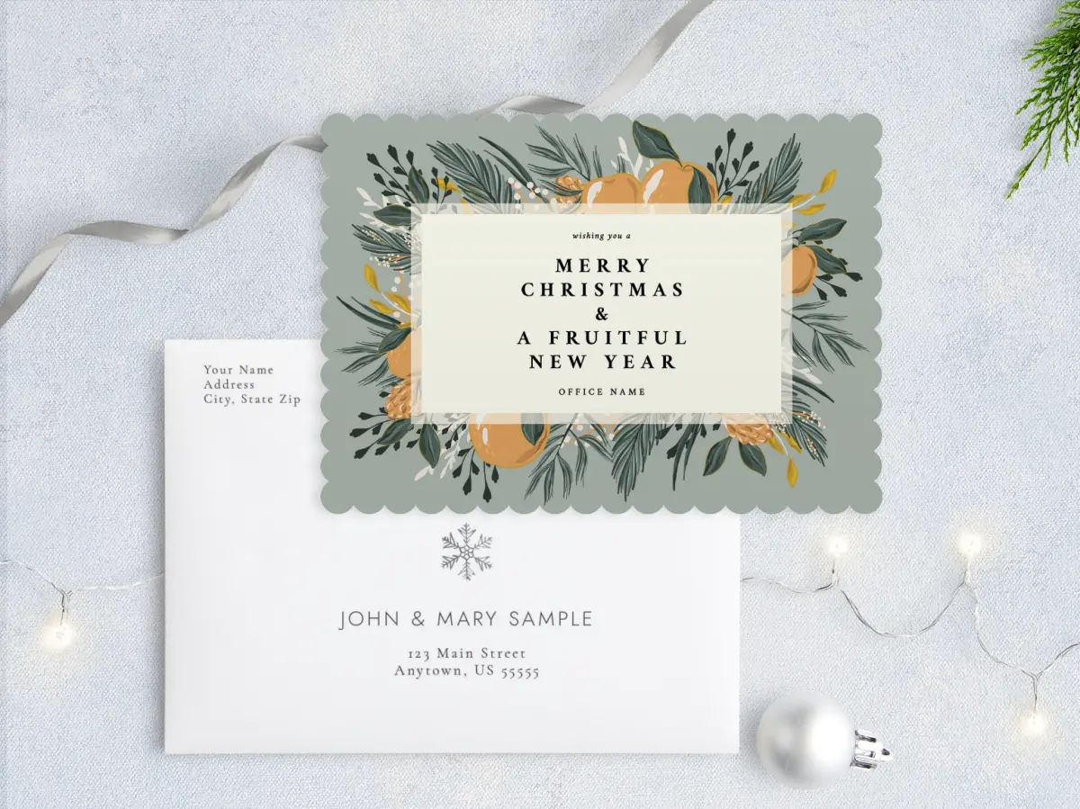 Front with Envelope Design