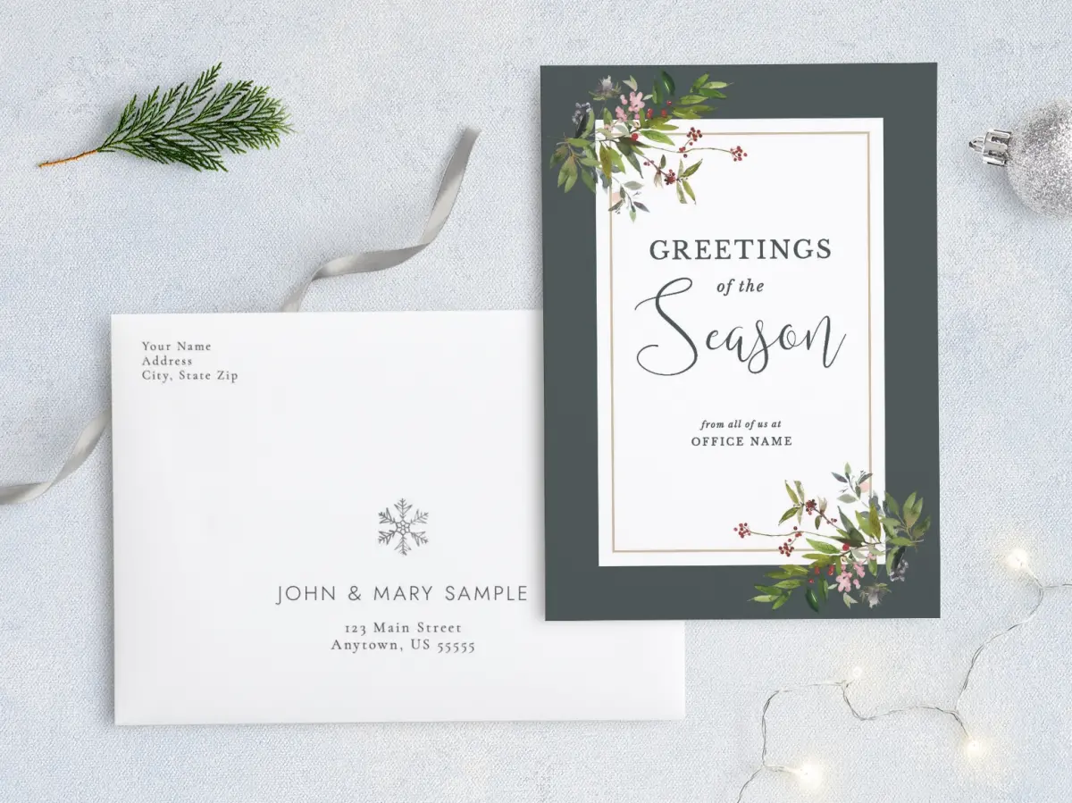 Front with Envelope Design