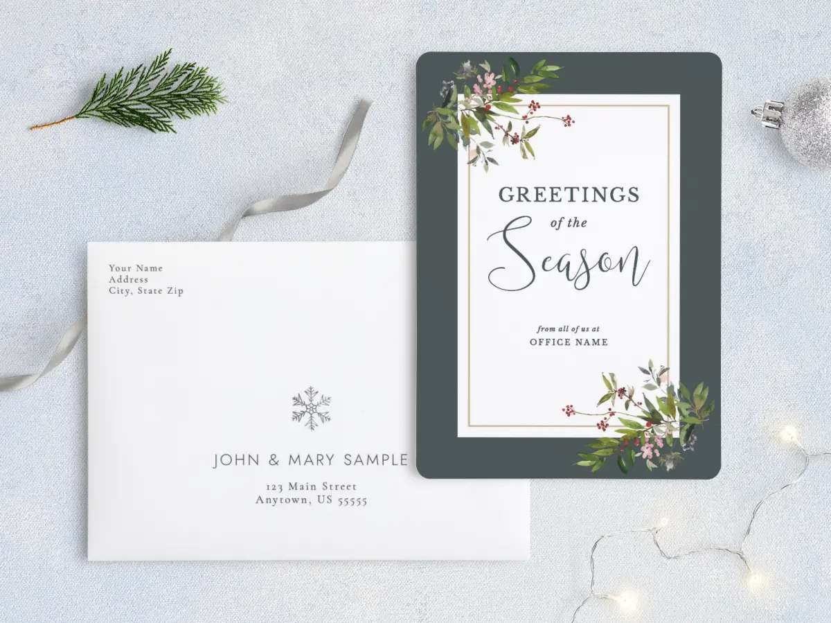 Front with Envelope Design