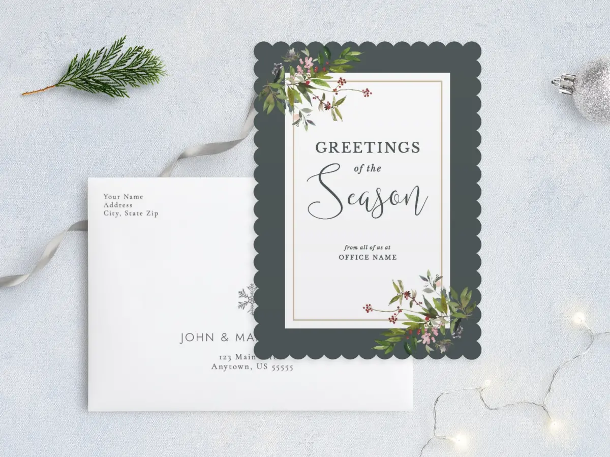 Front with Envelope Design