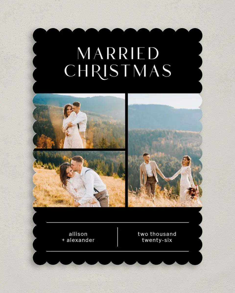 This is a 5" x 7" Christmas Card called Clear Christmas printed in full color on Premium Smooth paper on Premium Smooth paper on Premium Smooth paper