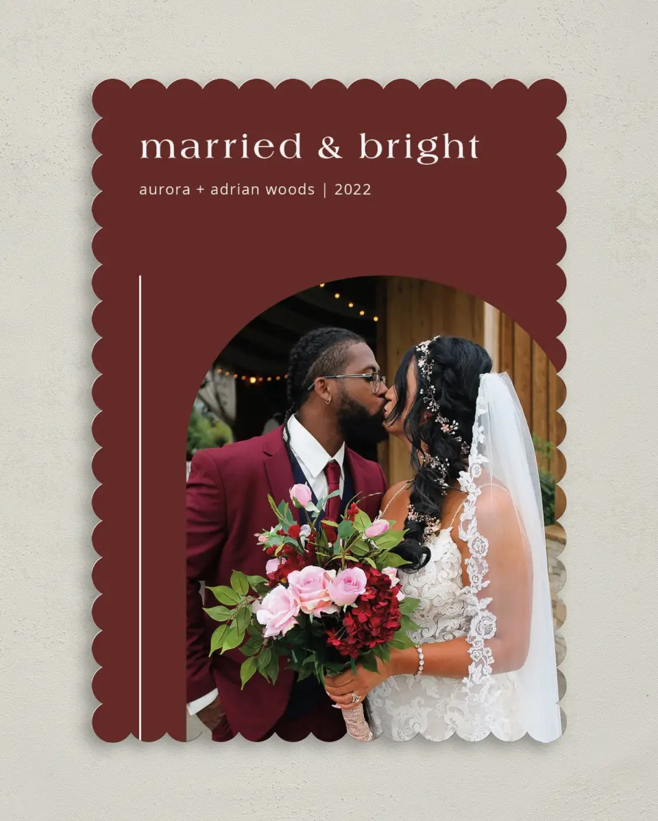 This is a 5" x 7" Christmas Card called Bright and Clean printed in full color on Premium Smooth paper on Premium Smooth paper on Premium Smooth paper