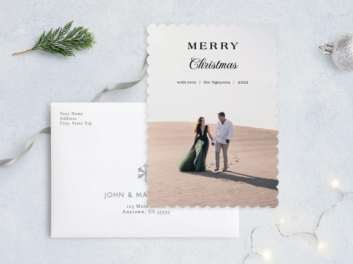 Front with Envelope Design