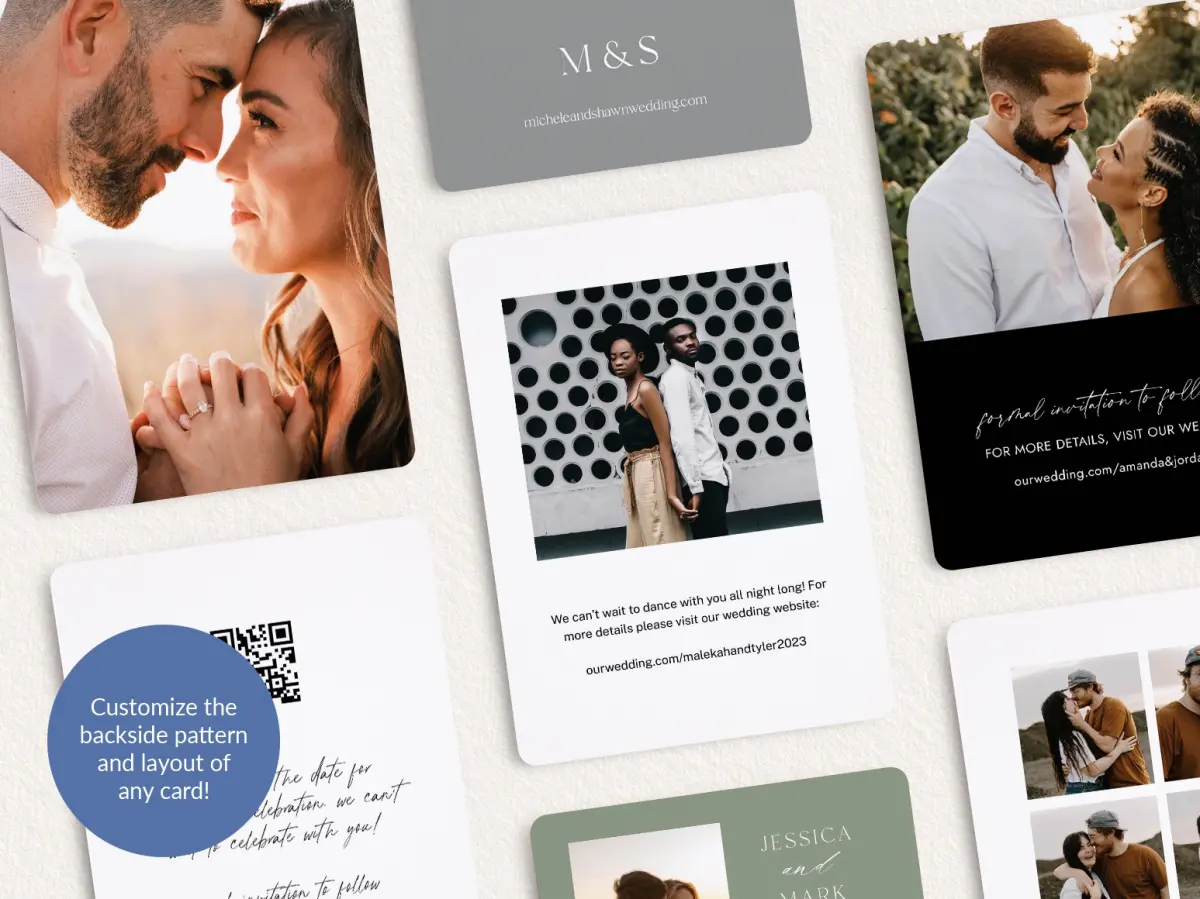 Back of Save the Date Card