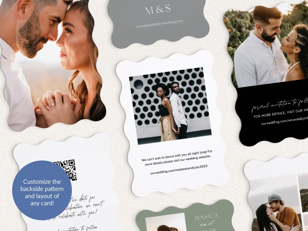 Back of Save the Date Card