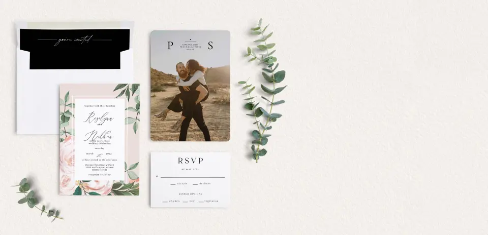 Front of Save the Date Card