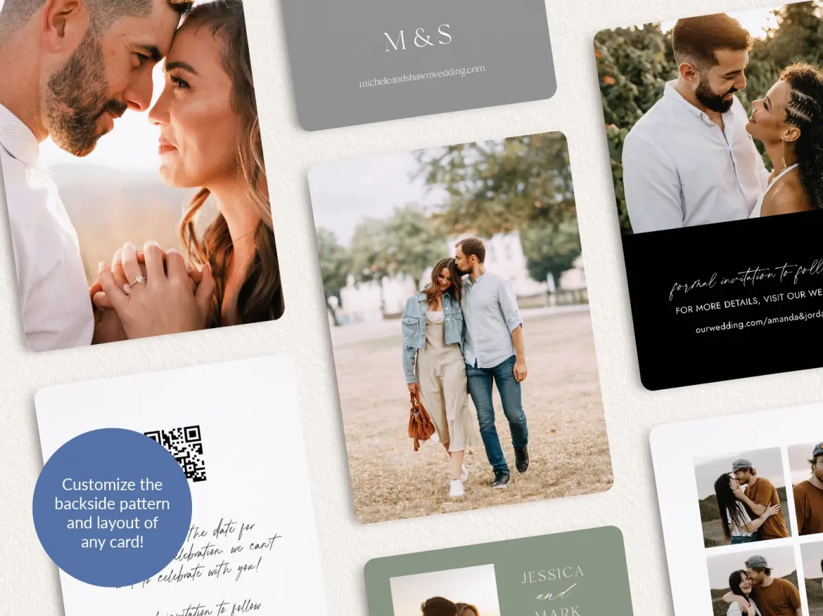 Back of Save the Date Card