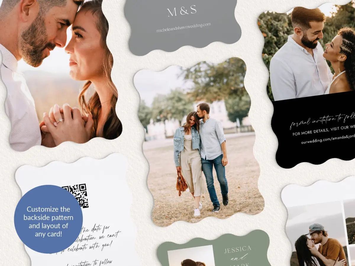Back of Save the Date Card