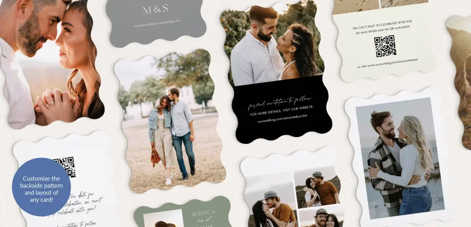 Back of Save the Date Card