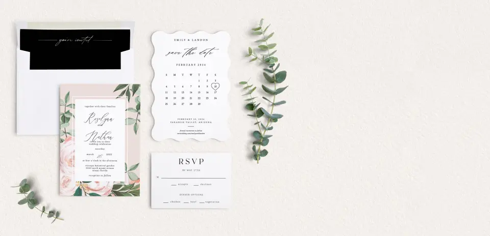 Front of Save the Date Card