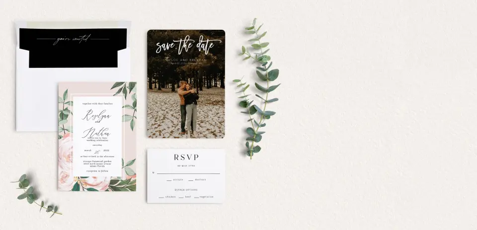 Front of Save the Date Card