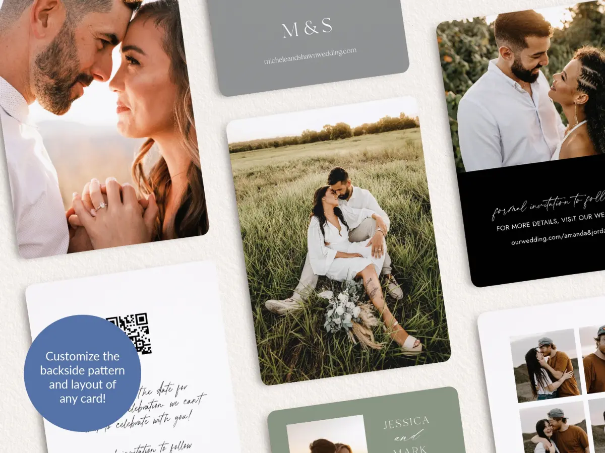 Back of Save the Date Card