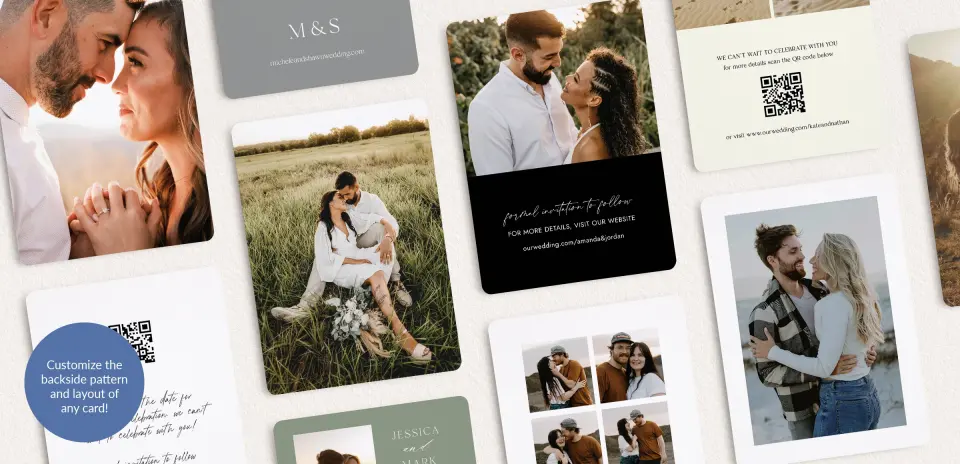 Back of Save the Date Card