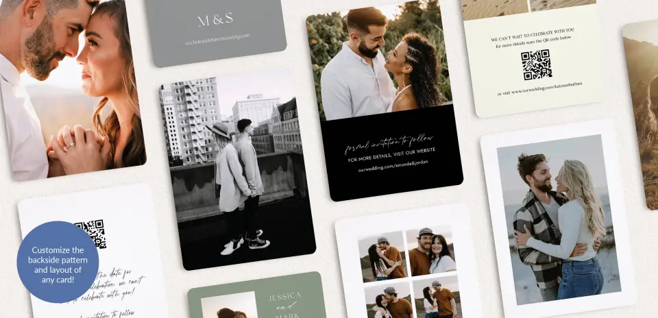 Back of Save the Date Card
